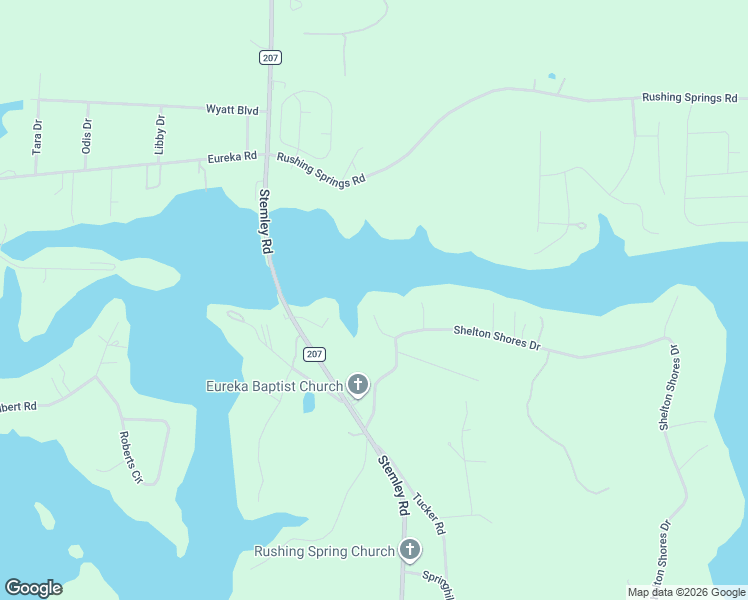 map of restaurants, bars, coffee shops, grocery stores, and more near 81 Malibu Lane in Talladega