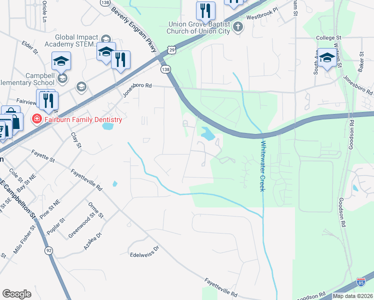 map of restaurants, bars, coffee shops, grocery stores, and more near 510 Parkway Road in Union City