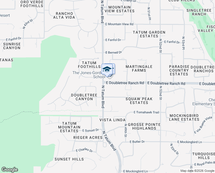 map of restaurants, bars, coffee shops, grocery stores, and more near 4802 East Horseshoe Road in Paradise Valley