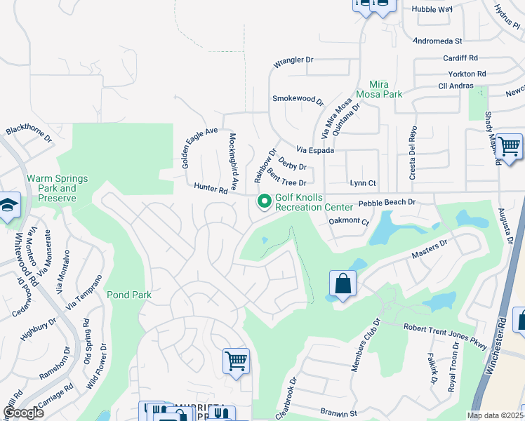 map of restaurants, bars, coffee shops, grocery stores, and more near 29070 Camino Alba in Murrieta