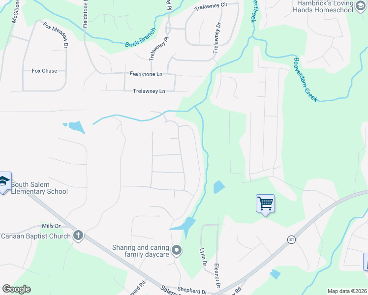 map of restaurants, bars, coffee shops, grocery stores, and more near 110 Randy Trace in Covington