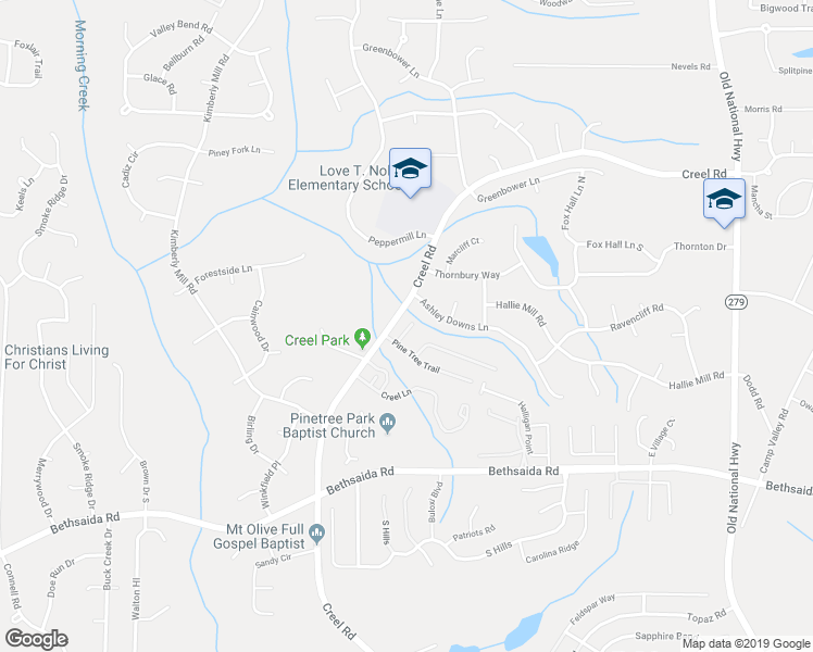 map of restaurants, bars, coffee shops, grocery stores, and more near 19 Pine Cone Court in Atlanta