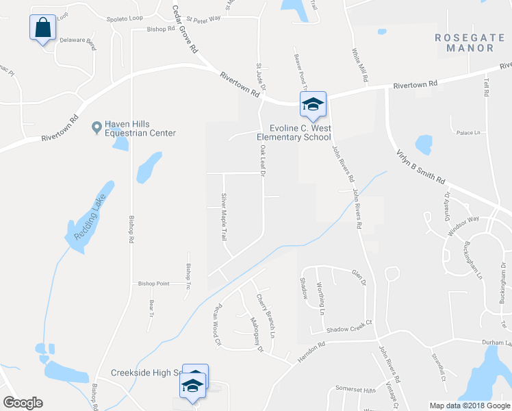 map of restaurants, bars, coffee shops, grocery stores, and more near 6905 Oak Leaf Drive in Fairburn