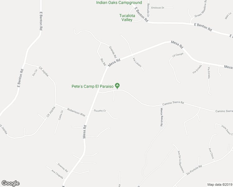 map of restaurants, bars, coffee shops, grocery stores, and more near 38025 Camino Sierra Road in Temecula