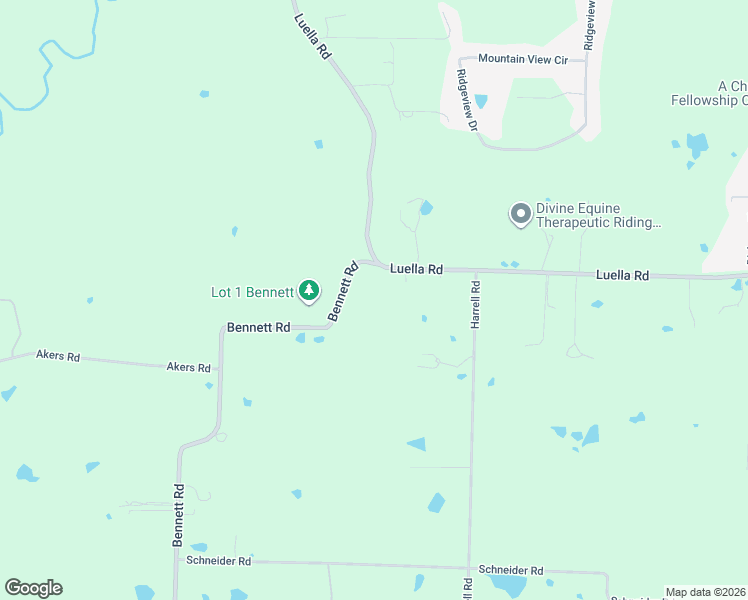 map of restaurants, bars, coffee shops, grocery stores, and more near 2471 Luella Road in Sherman