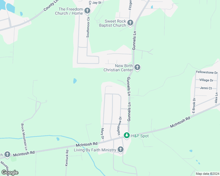 map of restaurants, bars, coffee shops, grocery stores, and more near 3511 Mary Drive in Oxford