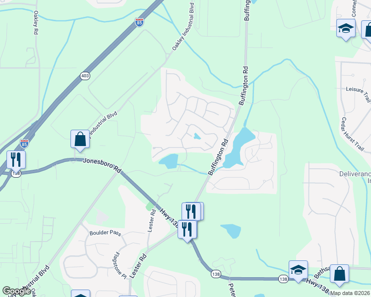 map of restaurants, bars, coffee shops, grocery stores, and more near 4050 Morgan Road in Union City