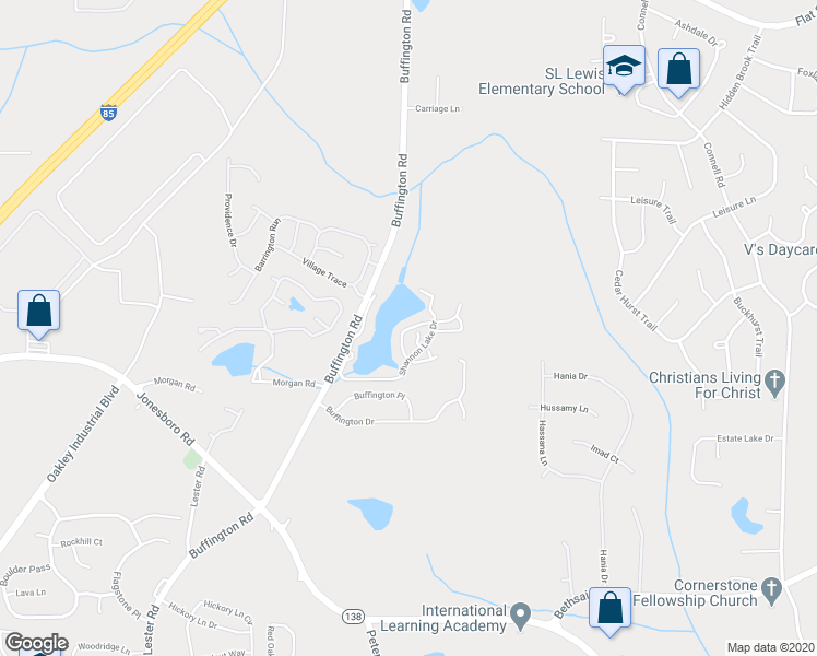 map of restaurants, bars, coffee shops, grocery stores, and more near 6770 Buffington Road in Union City