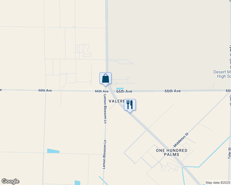 map of restaurants, bars, coffee shops, grocery stores, and more near in Riverside County