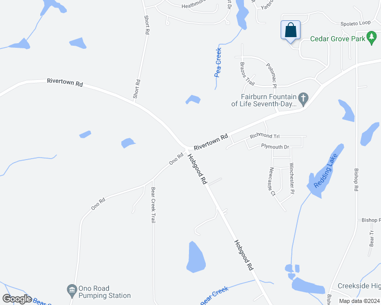 map of restaurants, bars, coffee shops, grocery stores, and more near 7880 RiverTown Road in Fairburn