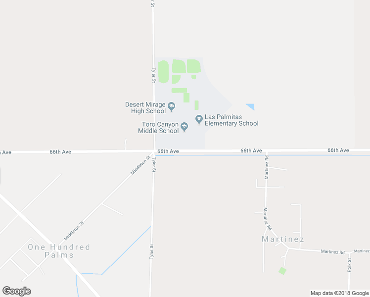 map of restaurants, bars, coffee shops, grocery stores, and more near 86150 66th Avenue in Thermal