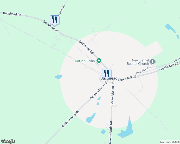 map of restaurants, bars, coffee shops, grocery stores, and more near 1191 Chivers Avenue in Buckhead