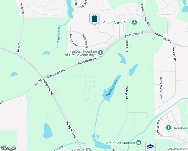 map of restaurants, bars, coffee shops, grocery stores, and more near 7753 Plymouth Drive in Fairburn