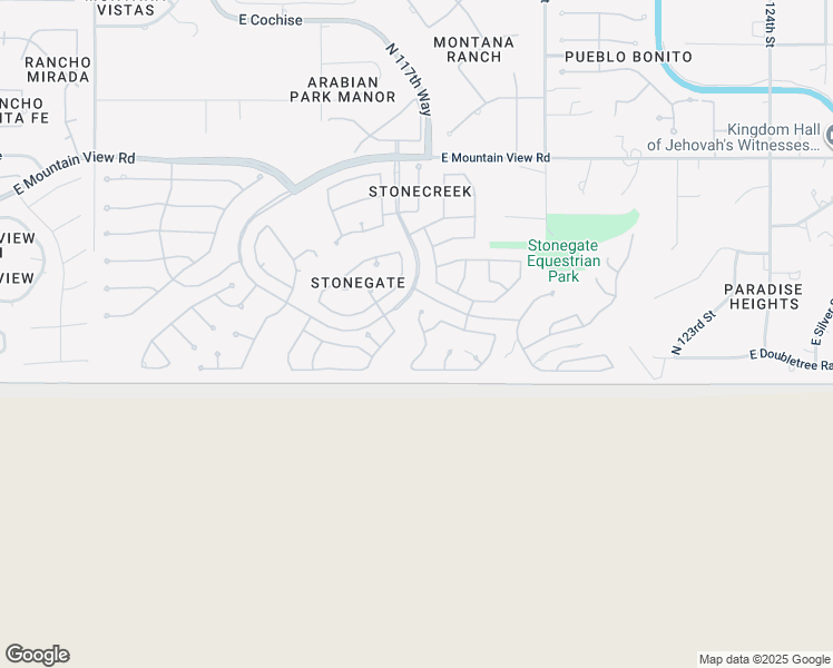 map of restaurants, bars, coffee shops, grocery stores, and more near 9209 North 117th Way in Scottsdale