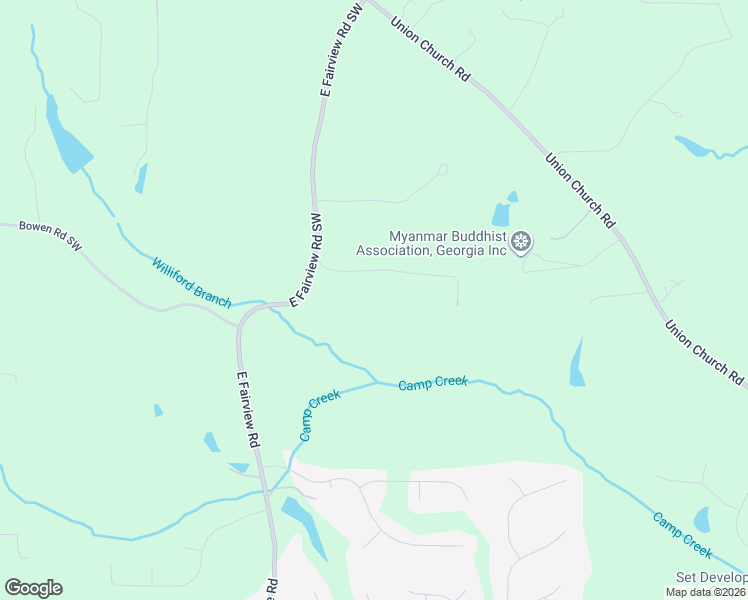 map of restaurants, bars, coffee shops, grocery stores, and more near 3043 East Fairview Road Southwest in McDonough
