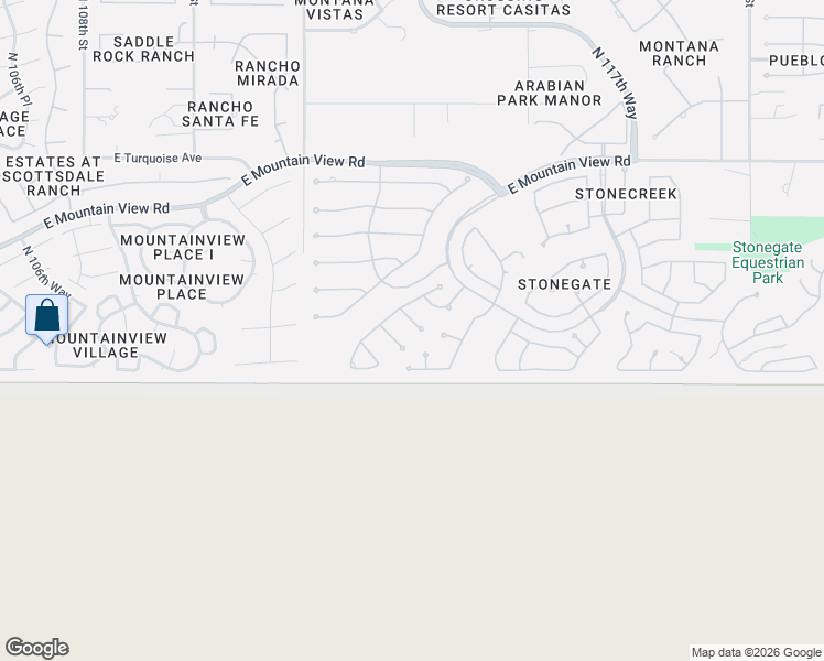 map of restaurants, bars, coffee shops, grocery stores, and more near 11415 East Palomino Road in Scottsdale