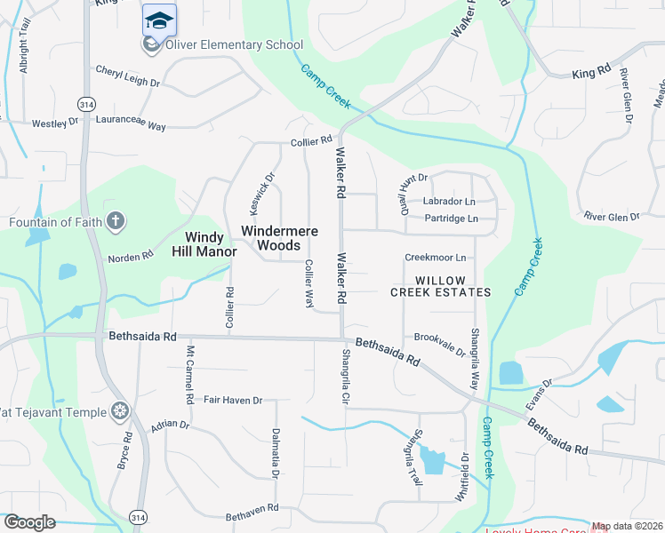 map of restaurants, bars, coffee shops, grocery stores, and more near 6787 Walker Road in Riverdale