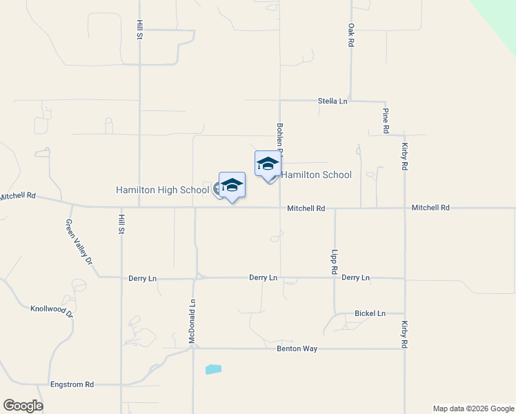 map of restaurants, bars, coffee shops, grocery stores, and more near 57550 Mitchell Road in Anza