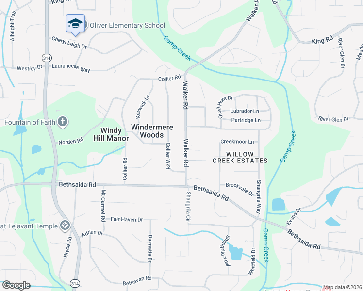 map of restaurants, bars, coffee shops, grocery stores, and more near 6787 Walker Road in Riverdale