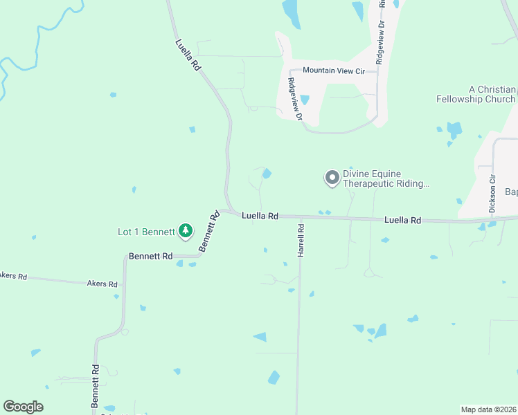 map of restaurants, bars, coffee shops, grocery stores, and more near 2471-2503 Luella Road in Sherman