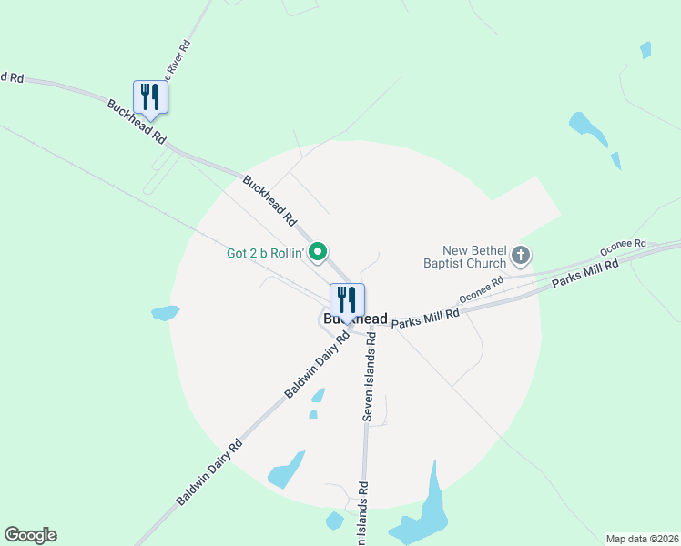 map of restaurants, bars, coffee shops, grocery stores, and more near 4780 Buckhead Road in Buckhead