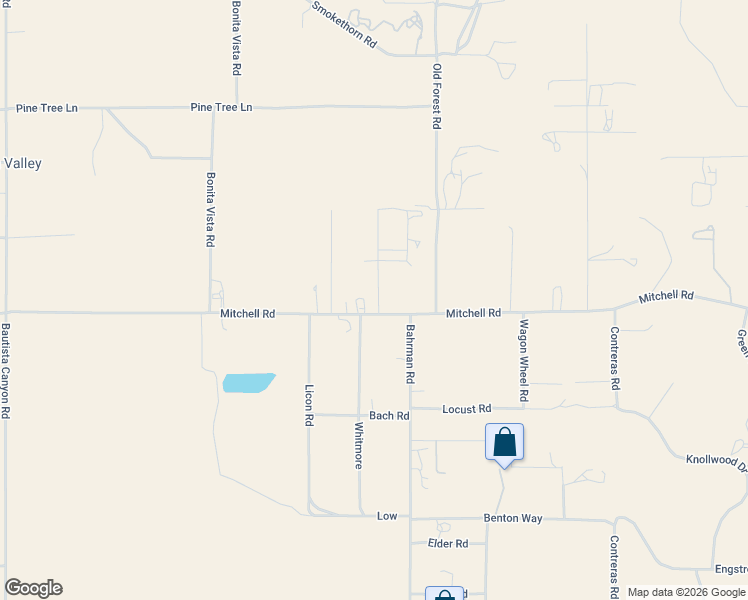 map of restaurants, bars, coffee shops, grocery stores, and more near 37980 Louise Avenue in Anza