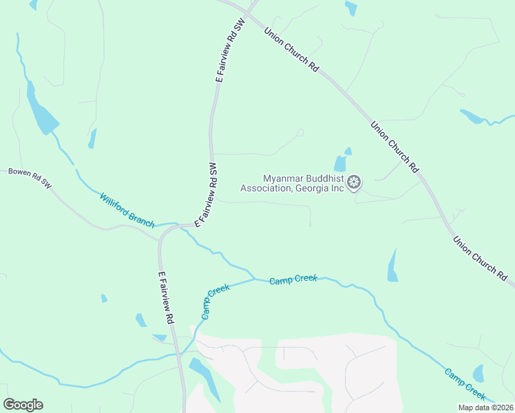 map of restaurants, bars, coffee shops, grocery stores, and more near 3043 East Fairview Road Southwest in McDonough