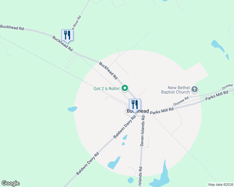 map of restaurants, bars, coffee shops, grocery stores, and more near 1191 Chivers Avenue in Buckhead