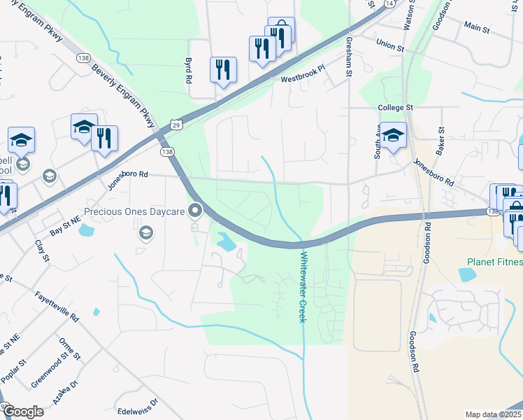 map of restaurants, bars, coffee shops, grocery stores, and more near 421 Camrose Avenue in Union City