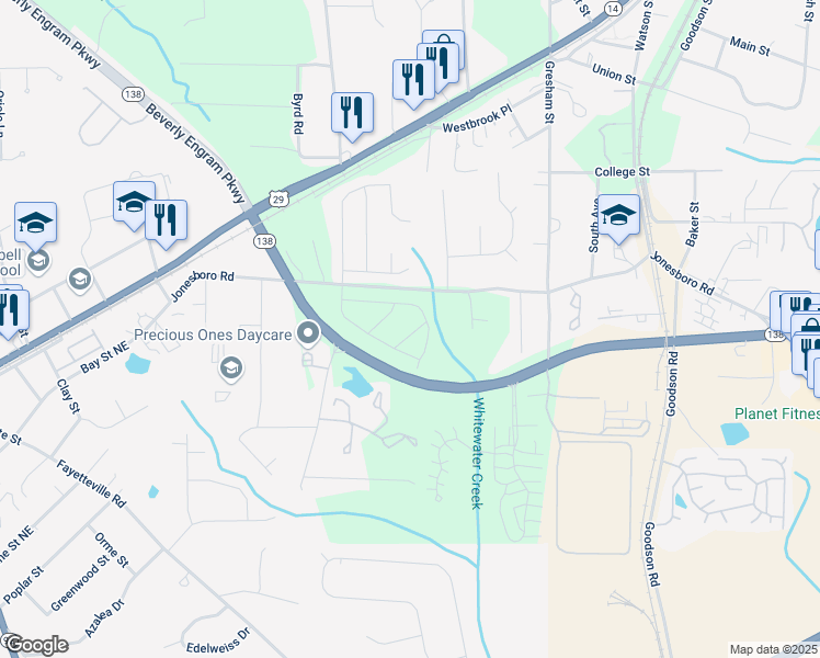 map of restaurants, bars, coffee shops, grocery stores, and more near 421 Camrose Avenue in Union City
