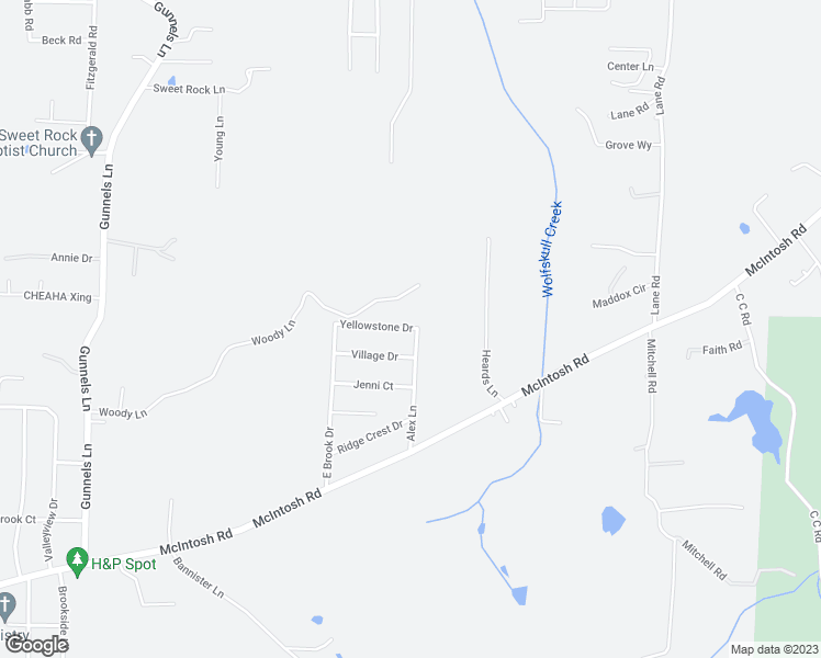 map of restaurants, bars, coffee shops, grocery stores, and more near 168 Yellowstone Drive in Oxford