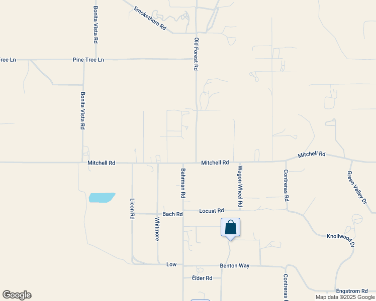 map of restaurants, bars, coffee shops, grocery stores, and more near 55960 Mitchell Road in Anza