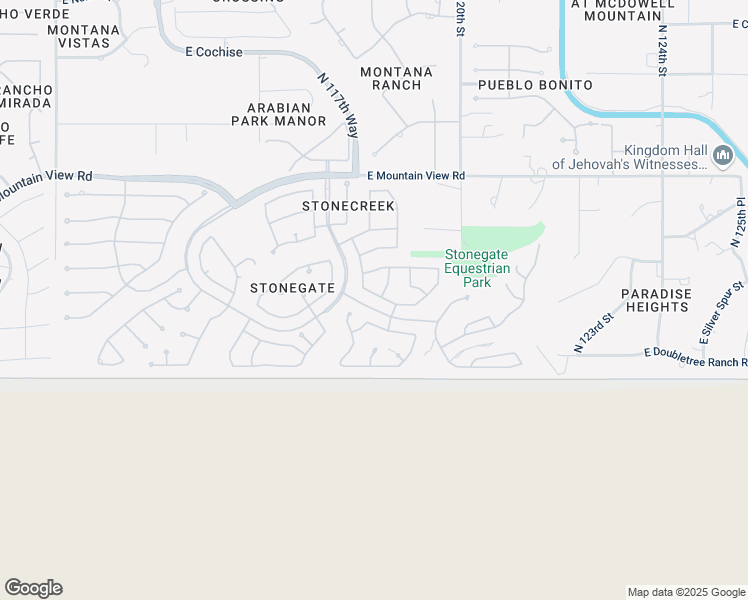 map of restaurants, bars, coffee shops, grocery stores, and more near 9209 North 117th Way in Scottsdale
