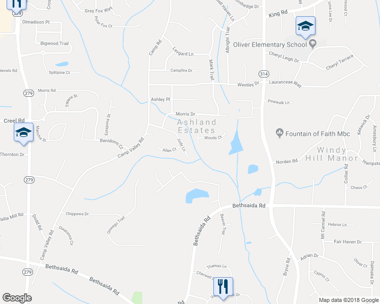 map of restaurants, bars, coffee shops, grocery stores, and more near in Riverdale