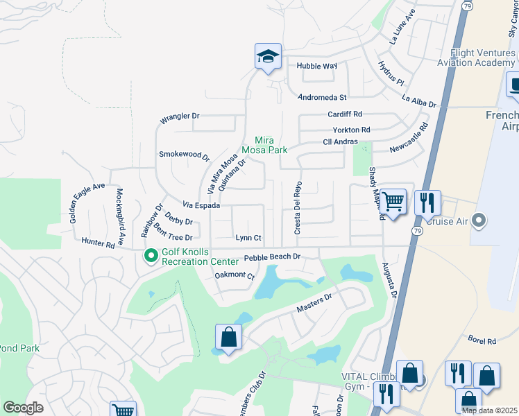map of restaurants, bars, coffee shops, grocery stores, and more near 37845 Spur Drive in Murrieta
