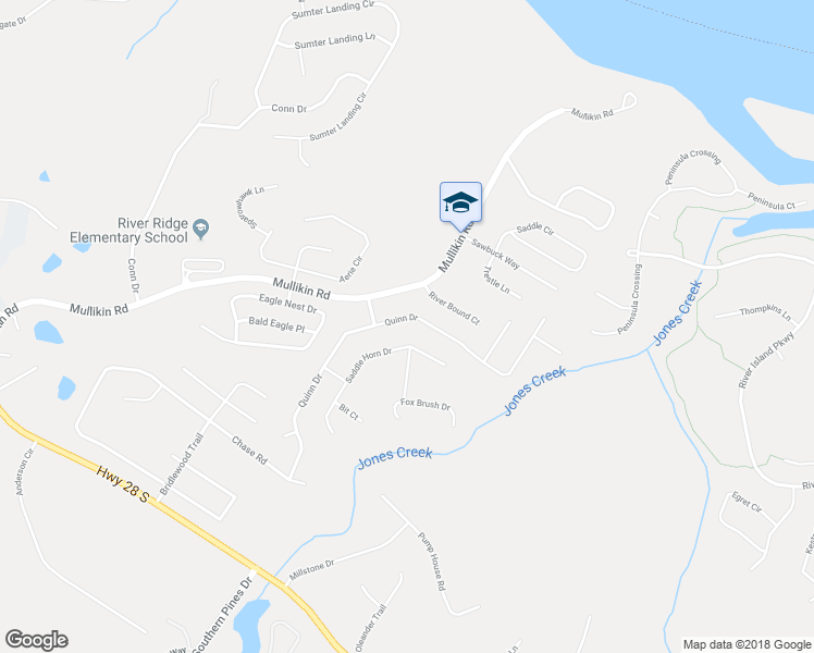 map of restaurants, bars, coffee shops, grocery stores, and more near 4128 Quinn Drive in Evans