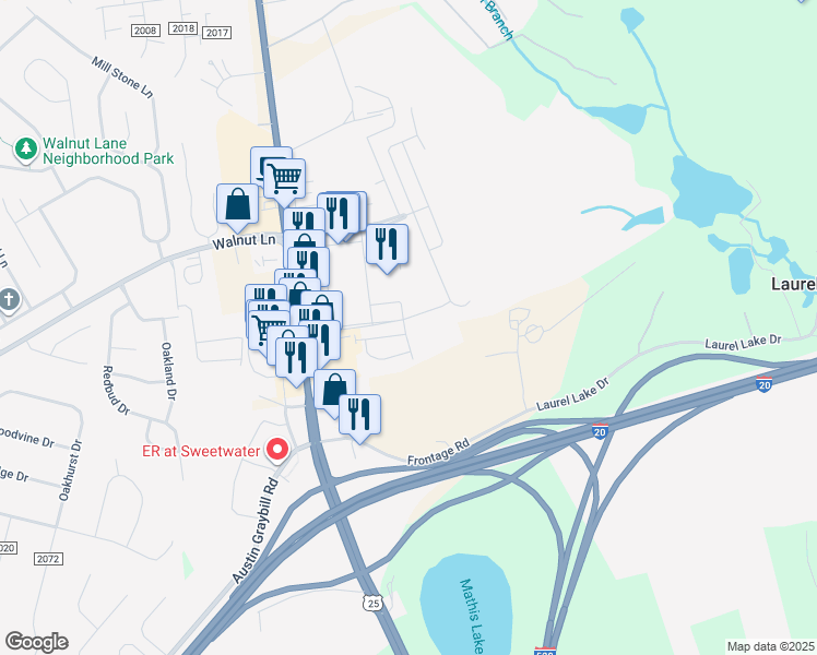 map of restaurants, bars, coffee shops, grocery stores, and more near 1041 Edgefield Road in North Augusta