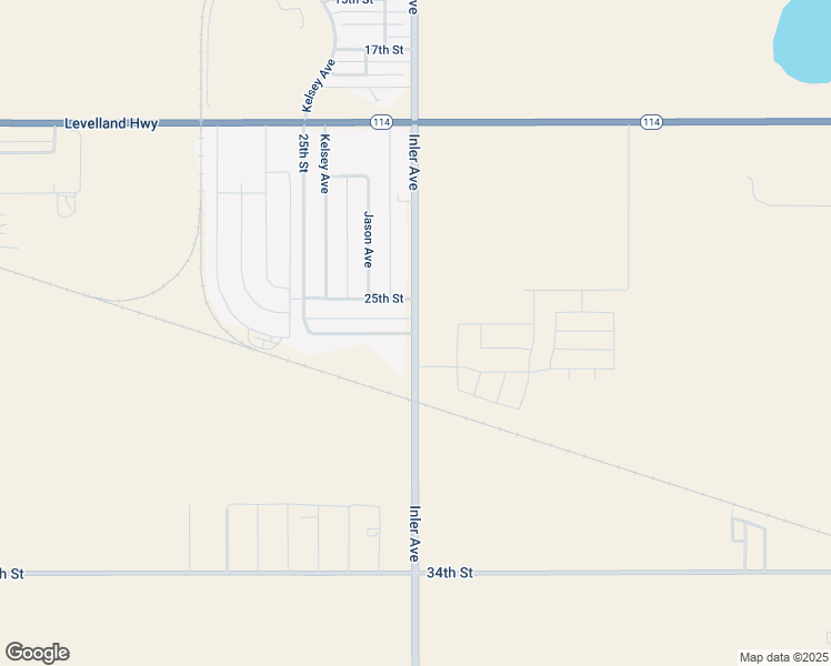 map of restaurants, bars, coffee shops, grocery stores, and more near 2729 Inler Avenue in Lubbock