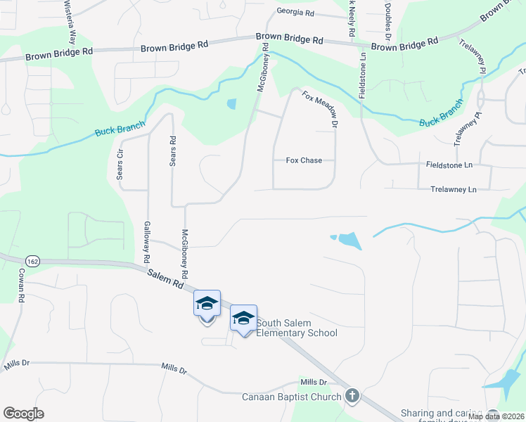 map of restaurants, bars, coffee shops, grocery stores, and more near 160 Fox Meadow Drive in Covington
