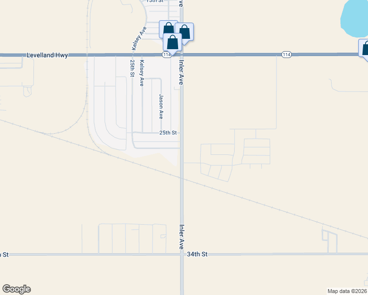 map of restaurants, bars, coffee shops, grocery stores, and more near 2501-2539 Farm to Market 179 in Lubbock