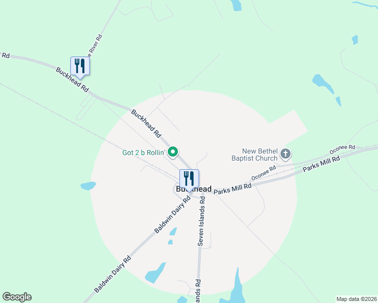 map of restaurants, bars, coffee shops, grocery stores, and more near 4780 Buckhead Road in Buckhead