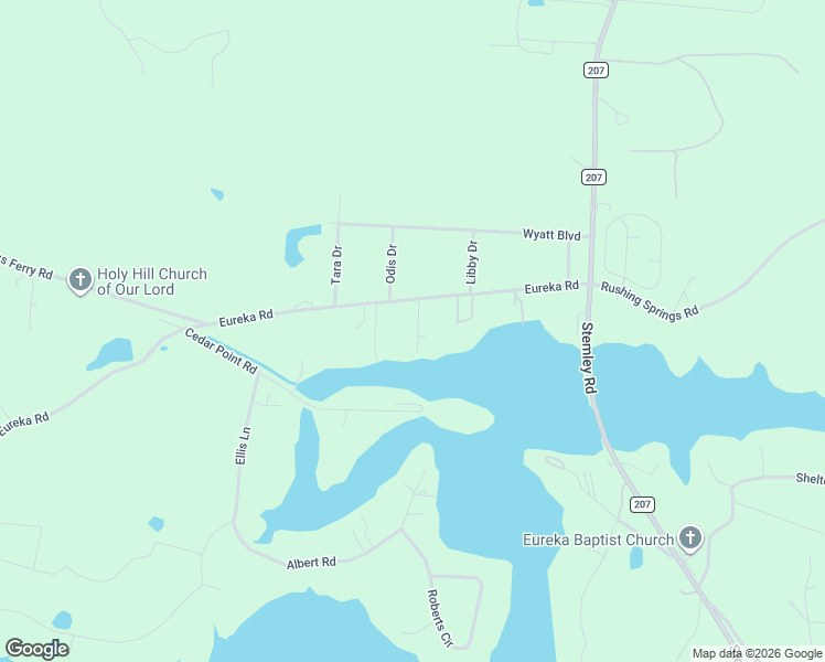 map of restaurants, bars, coffee shops, grocery stores, and more near 349 Eureka Road in Lincoln