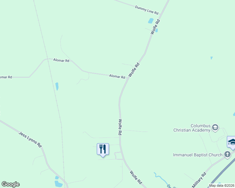 map of restaurants, bars, coffee shops, grocery stores, and more near 1115 Wolfe Road in Columbus