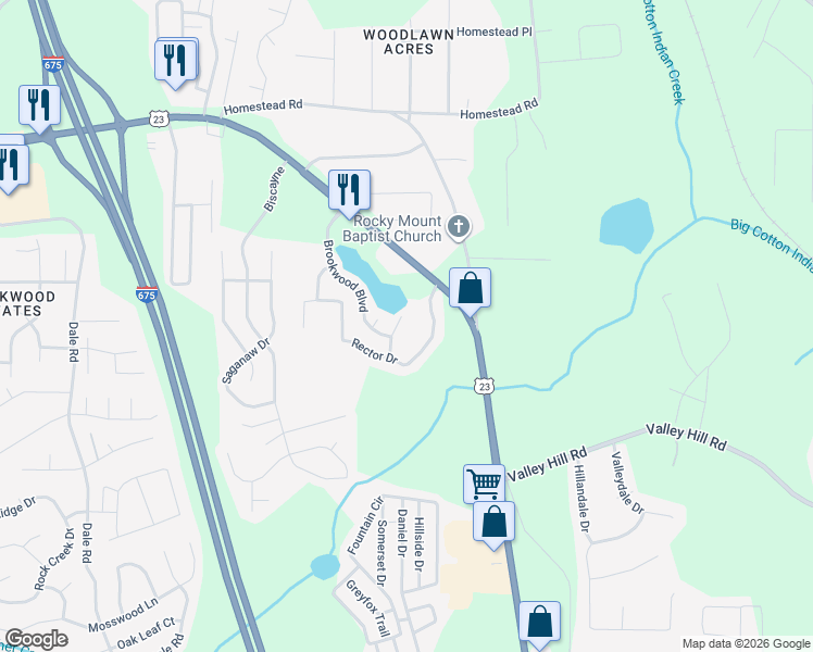 map of restaurants, bars, coffee shops, grocery stores, and more near 6697 Teresa Lane in Rex