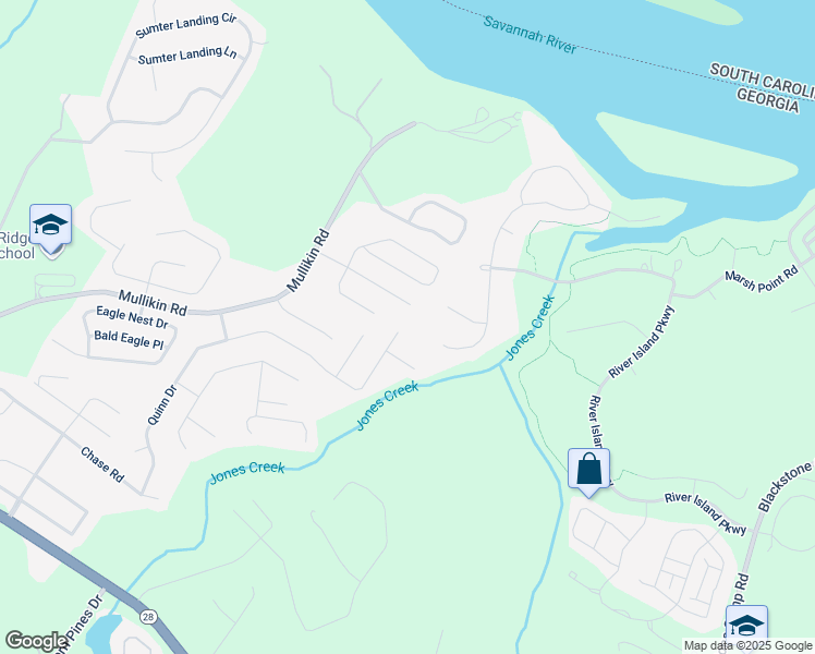 map of restaurants, bars, coffee shops, grocery stores, and more near 4072 Quinn Drive in Evans