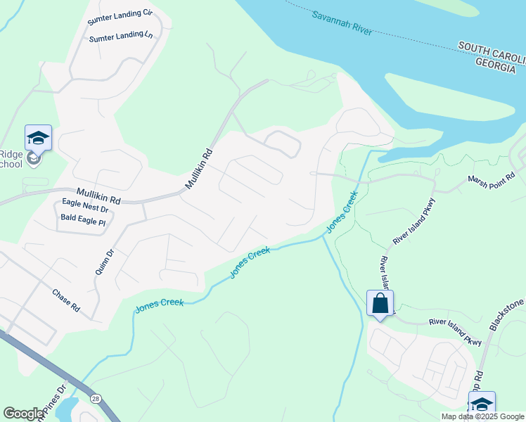 map of restaurants, bars, coffee shops, grocery stores, and more near 4072 Quinn Drive in Evans
