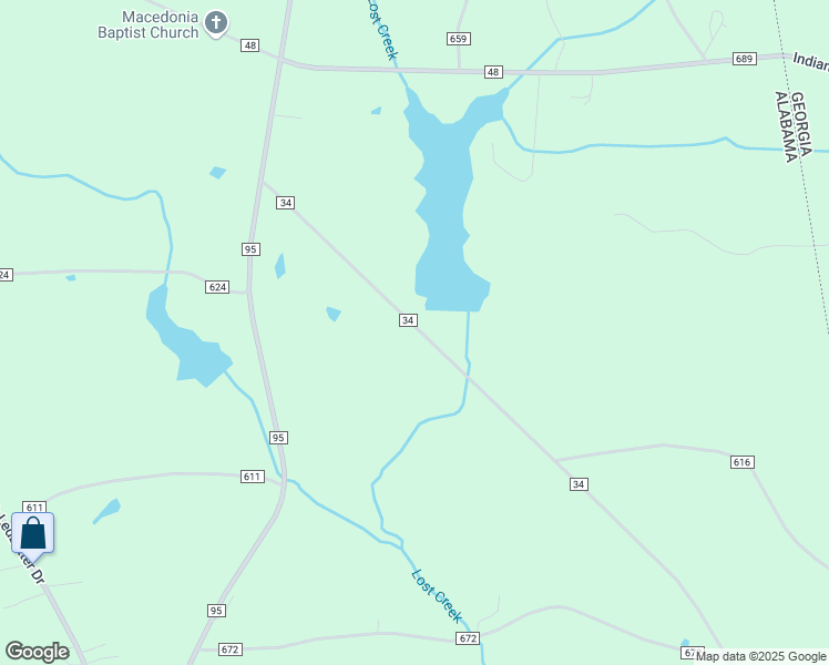 map of restaurants, bars, coffee shops, grocery stores, and more near 2-198 County Highway 34 in Ranburne