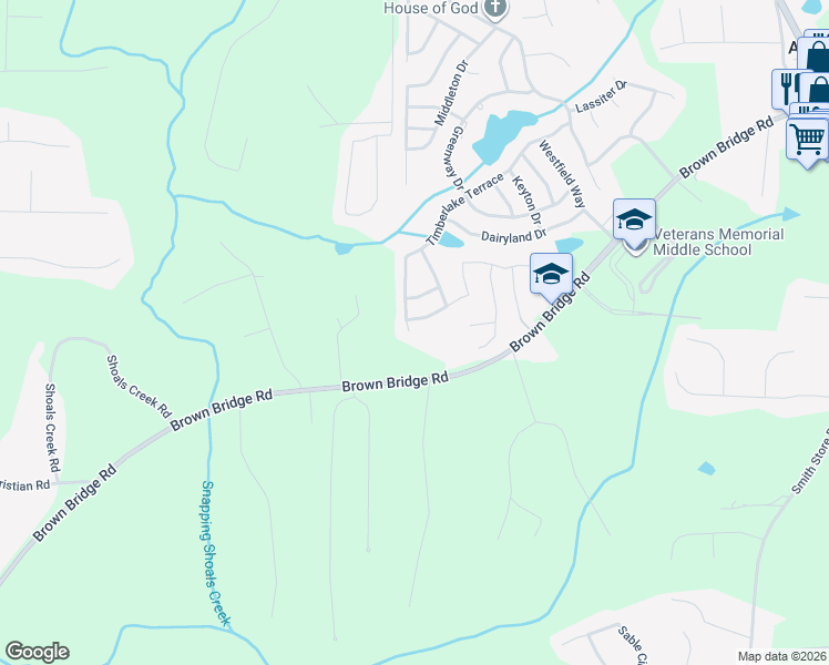 map of restaurants, bars, coffee shops, grocery stores, and more near 360 Timberlake Terrace in Covington