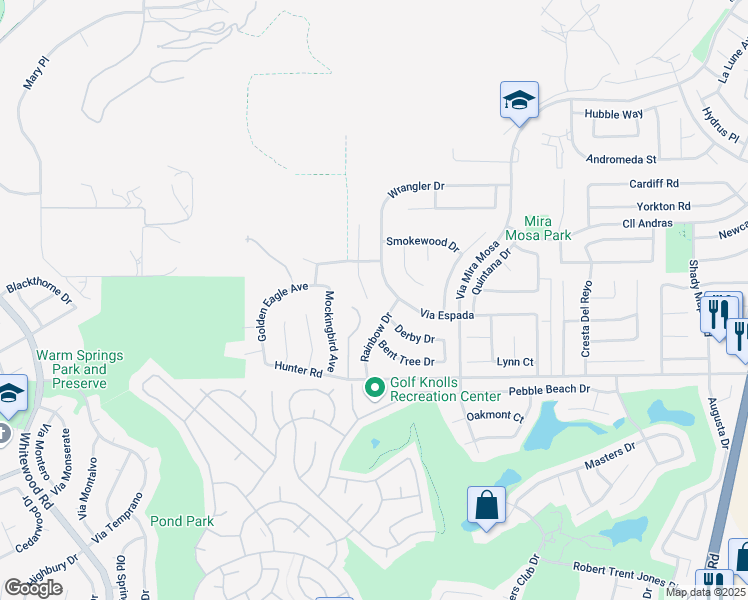 map of restaurants, bars, coffee shops, grocery stores, and more near 37796 Summer Wind Court in Murrieta