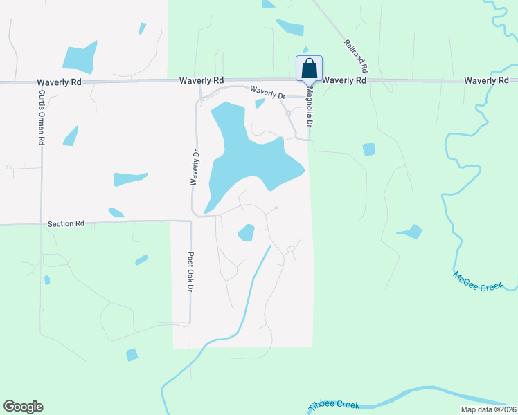 map of restaurants, bars, coffee shops, grocery stores, and more near Waverly Drive in West Point